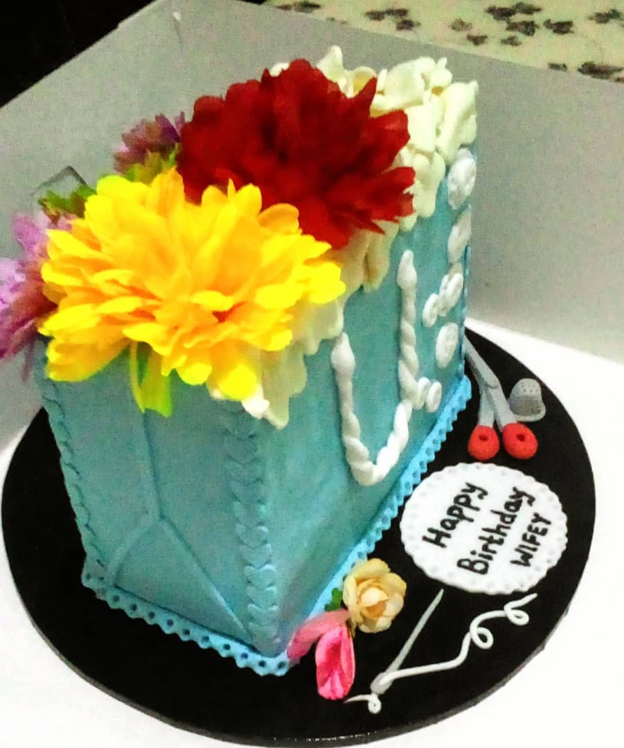 Floral Birthday Celebration Cake