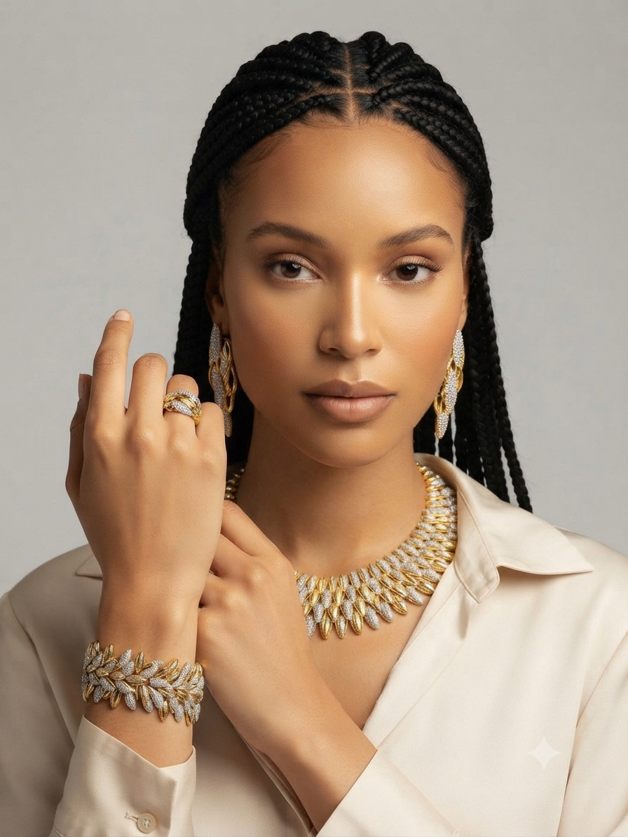 Luxury Gold Jewelry Set