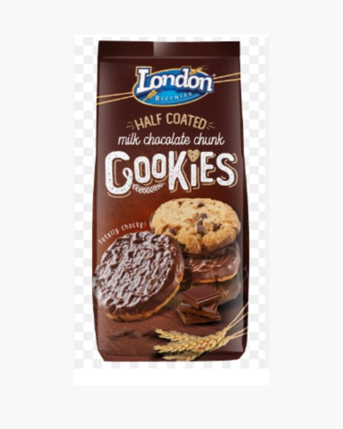 London Biscuits Half Coated Chunk Cookies
