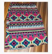 Neon Aztec Multi coloured skirt